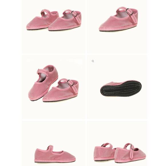 CAPULETTE Bambina Velvet Mary Jane Ballet Flats Made in Italy Size EUR 33 - Picture 2 of 5